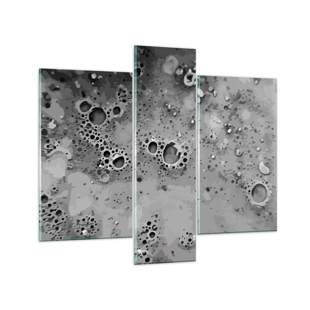 Bilder auf glas - Abstraktion modern - 95x80cm - Glasbilder - Wandbilder - Kunstdruck - zum Aufhängen bereit - Wanddekoration aus Glas - Glas Bild...