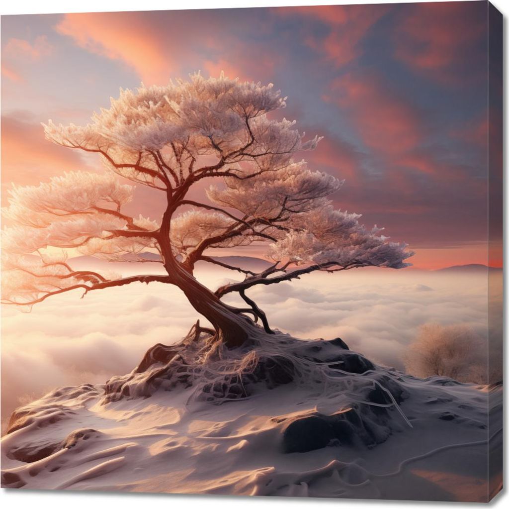 Bild 90x90cm Winterodyssee
