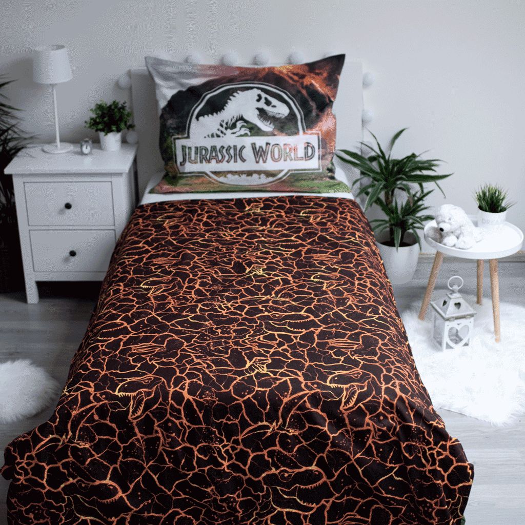Biancheria Da Letto Jurassic World - Copripiumino 140x200cm + Federa 70x90cm, Cotone 100% - Foto 3