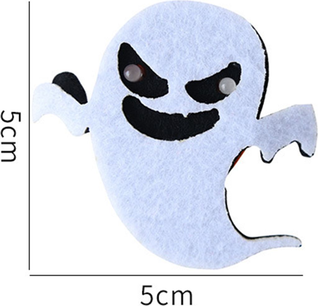 Brosche Halloween leuchtende Kürbis-Geist-Brosche gruselige blinkende Dekoration für Party-Requisiten in festlicher Atmosphäre