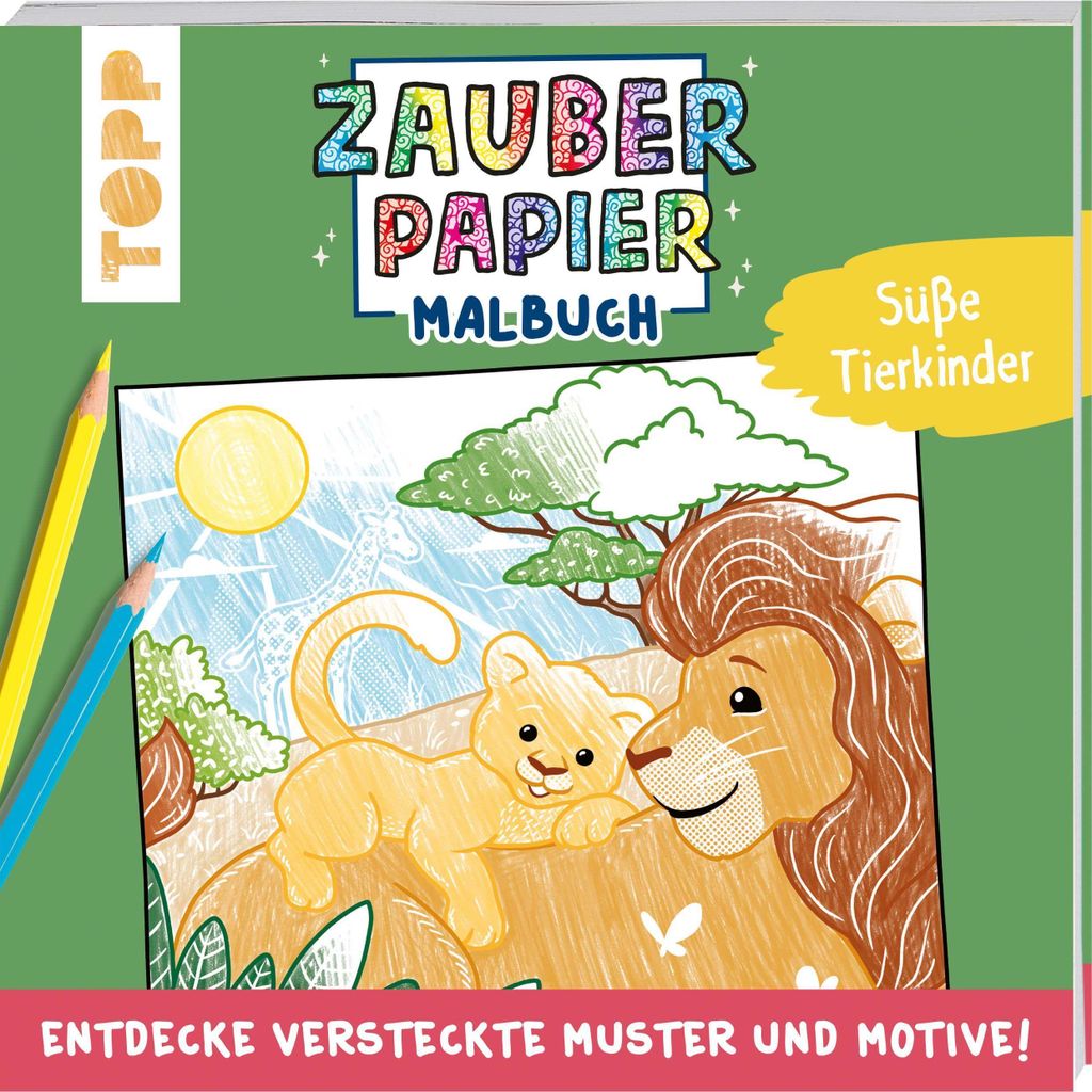 Zauberpapier Malbuch Süße Tierkinder Produktbild 