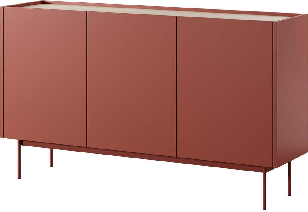 FURNLUX Sideboard Color Red 144cm / Hauptfarbe: Rot / Produktbild 