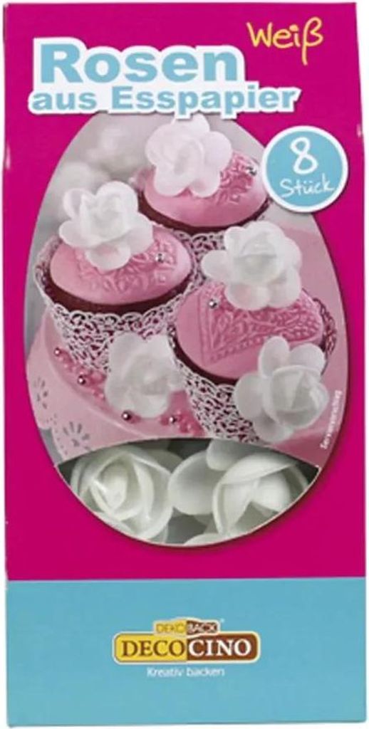 Oblaten-Rosen weiß Produktbild 
