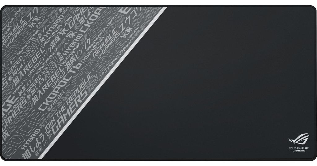 ASUS ROG Sheath BLK LTD Gaming-Mauspad Schwarz, Grau, Weiß Produktbild 