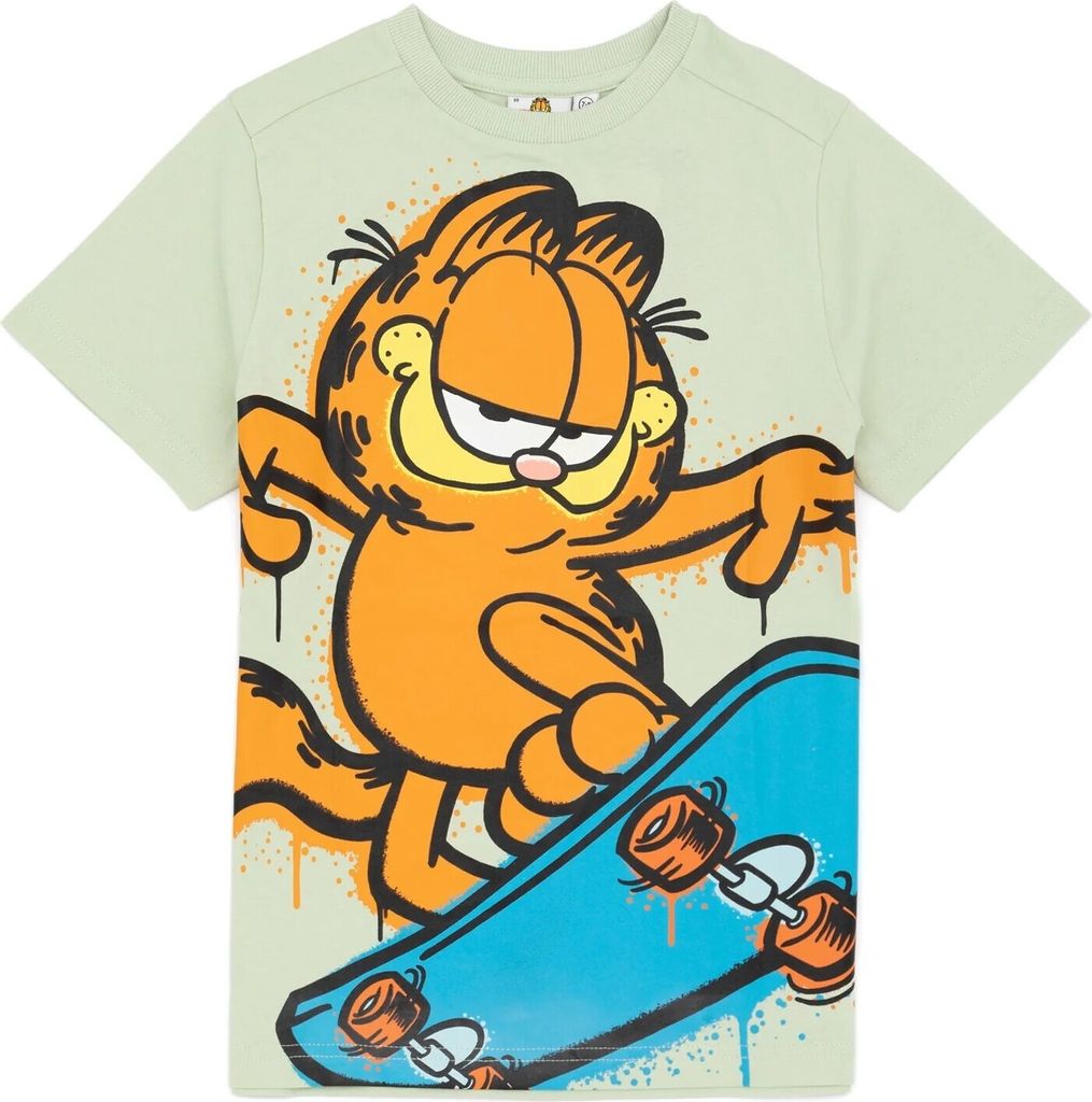 Garfield - Detské tričko NS6976 (104) (pastelovo zelená) Obrázok produktu 