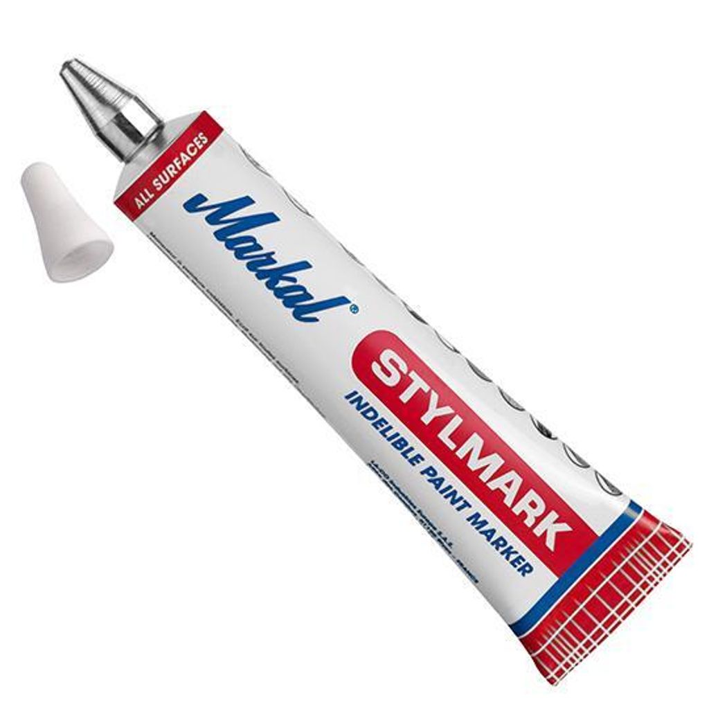 MARKAL Tubenschreiber STYLMARK gelb 50 ml Tube, Farbe:weiß