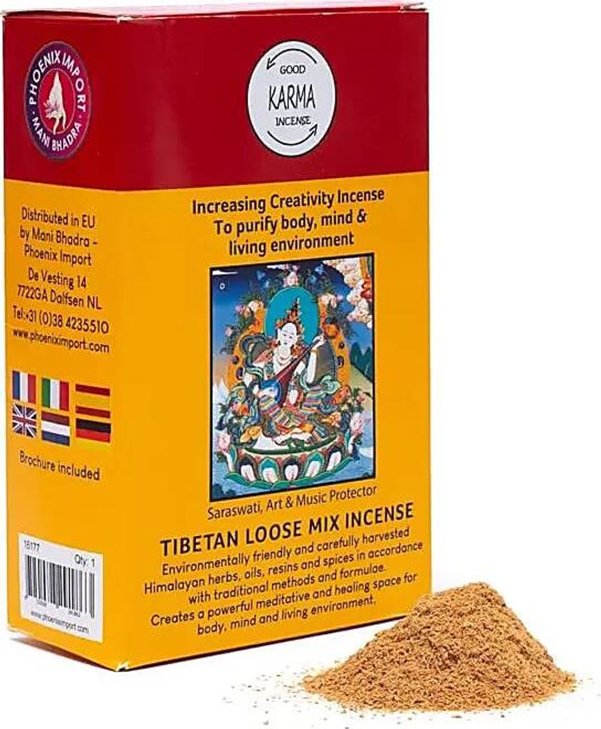 Tibetisches Räucherpulver steigert die Kreativität – 3er-Set – ±130–140 g