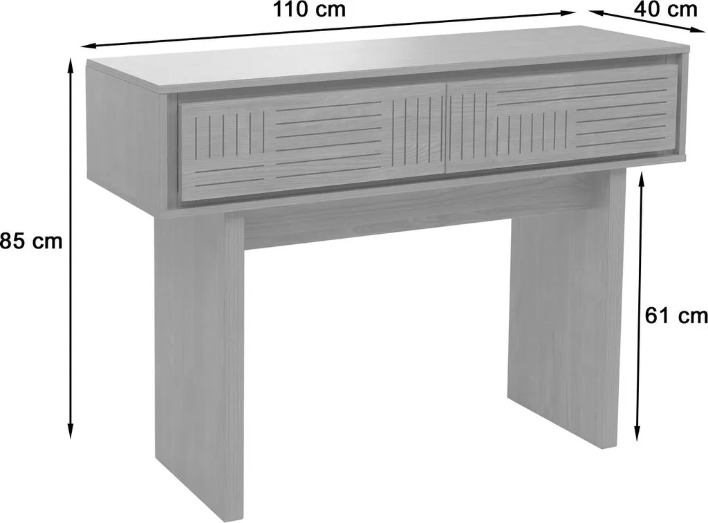 Table d'appoint console en bois d'orme naturel avec tiroir de rangement - 9