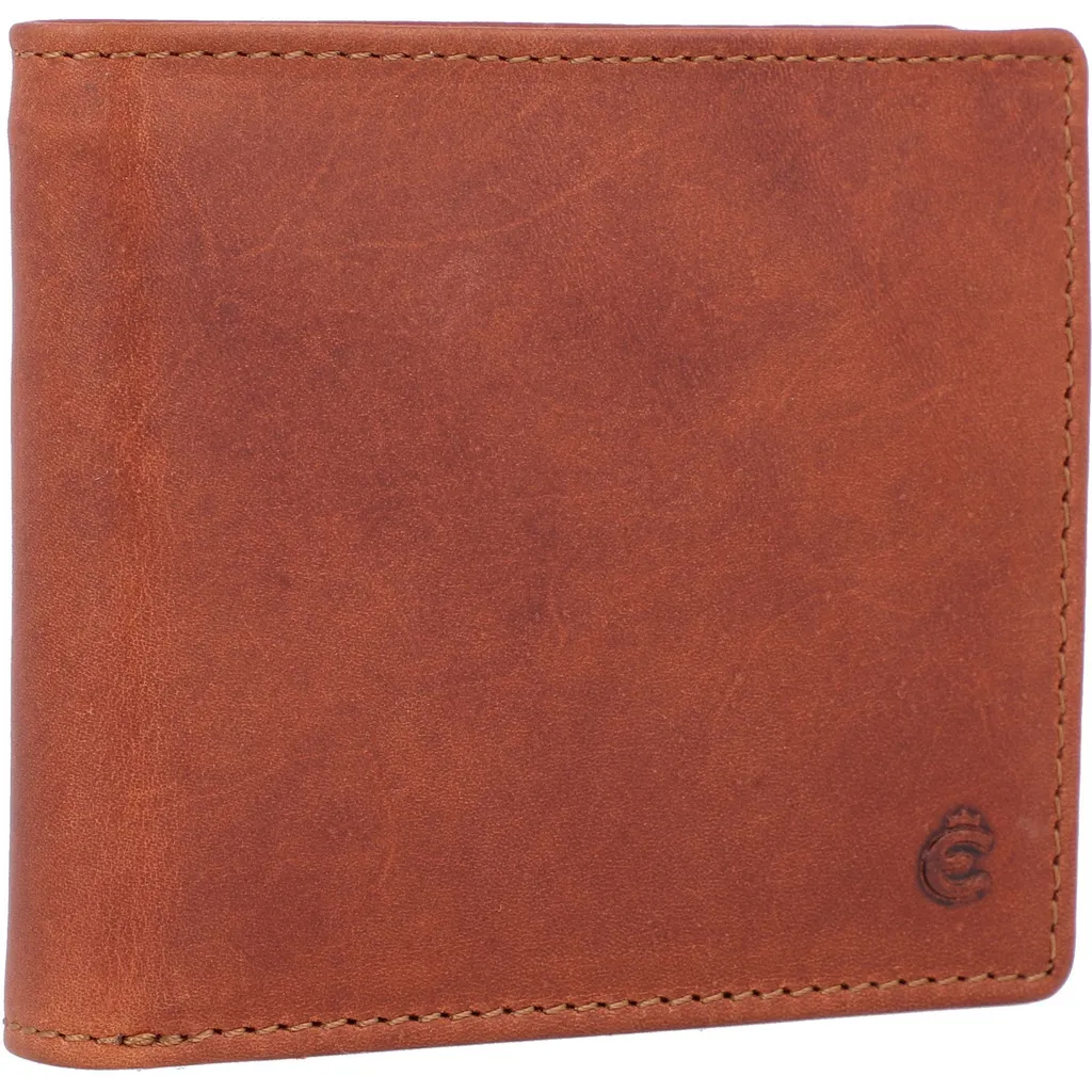 Esquire Dallas Wallet Quer Brown: Portafoglio in Pelle Marrone con RFID - 7