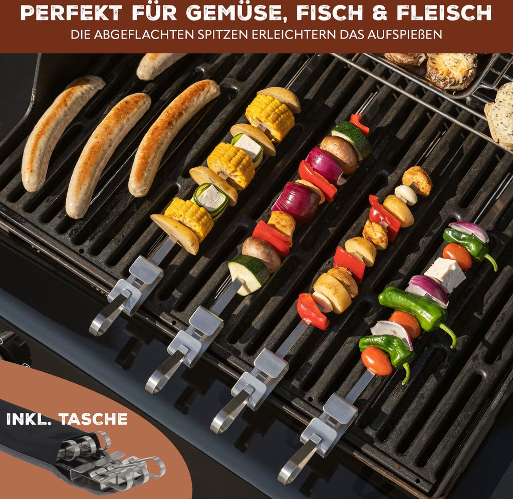 bremermann Grillspieße 6er-Set, integrierter Schieber, Produktbild 5