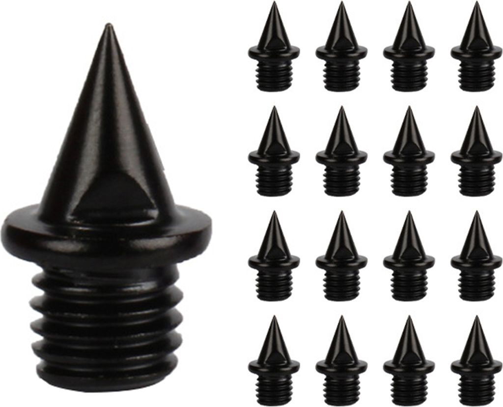 100 Stück Track-Spikes Kohlenstoffstahl für Lauf- und Cross-Country-Schuhe mit Spike-Schlüssel für Sprint-Sport-Laufschuhe