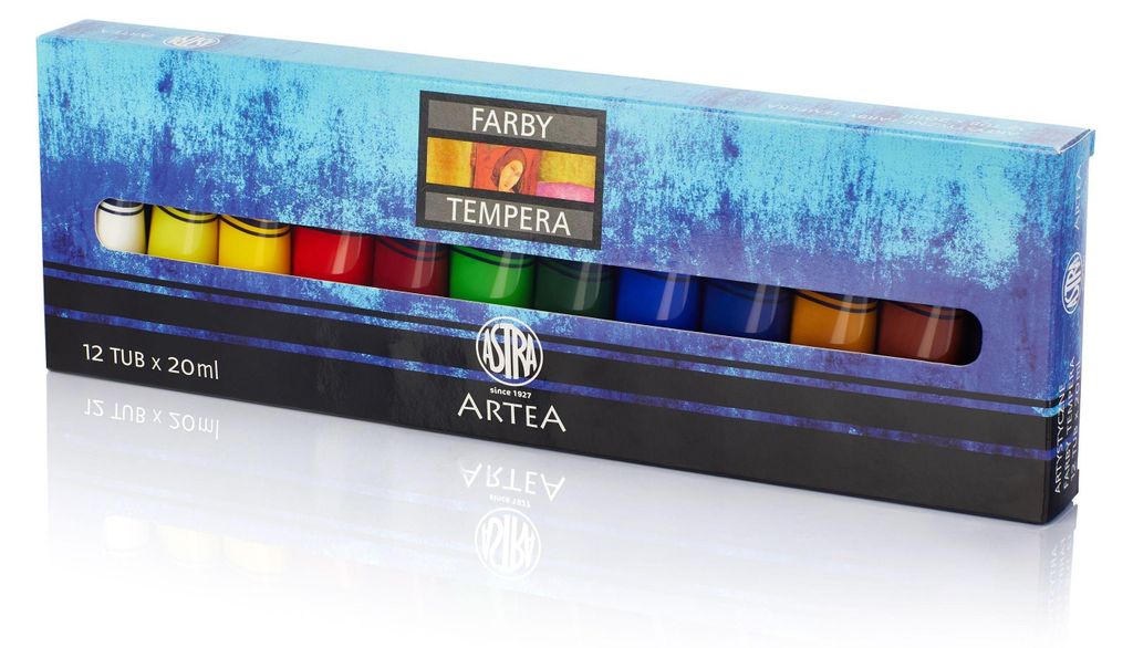 Astra Farby tempera 12 kolorów po 20 ml Immagine del prodotto 