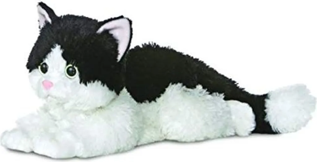 Flopsies Oreo Cat 31 cm - Peluche Chat Bicolore Noir et Blanc Aurora