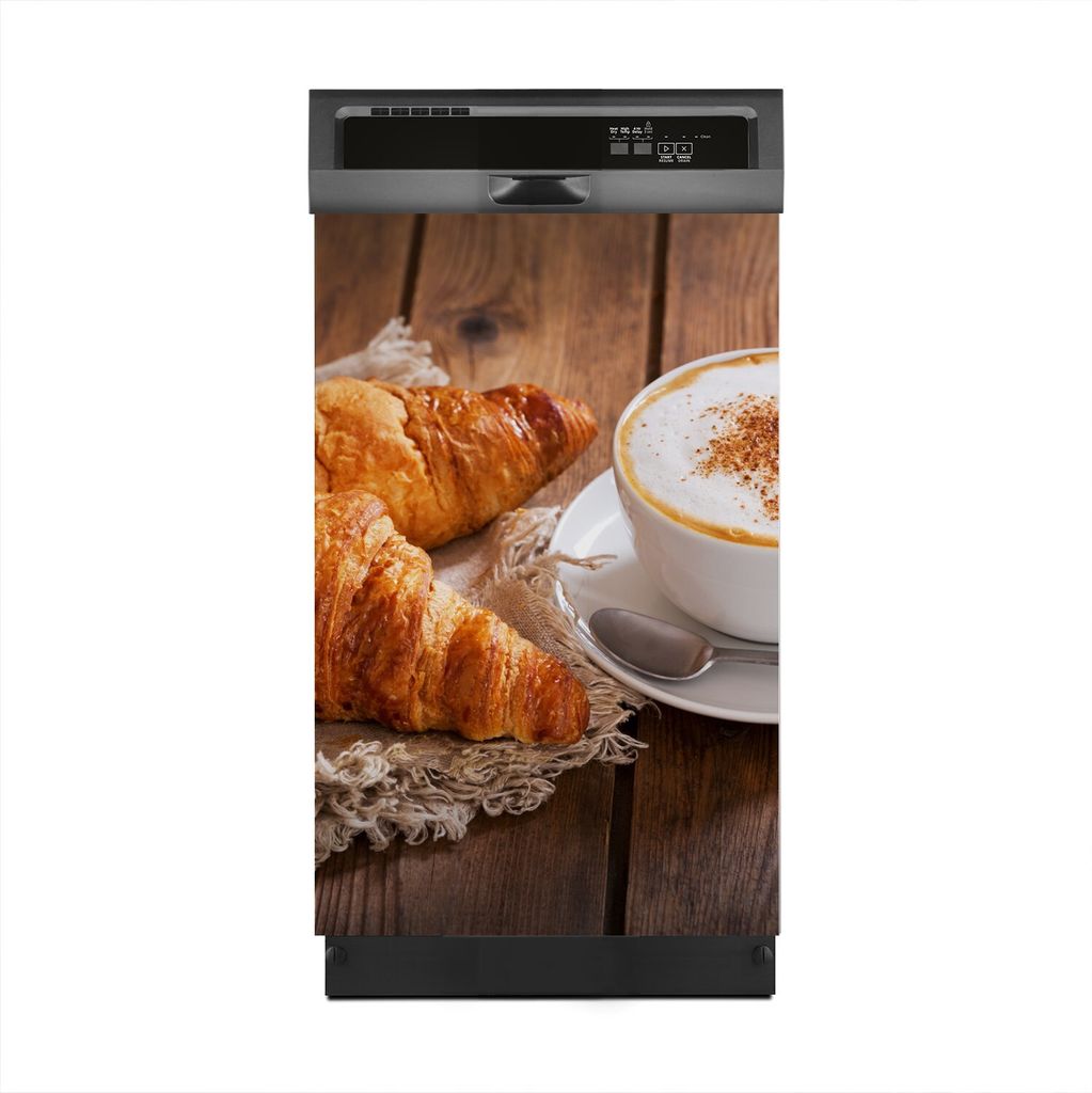 Magnete Dekorative 45x70 cm Küche Magnetmatte Spülmaschine - Tasse Cappuccino Kaffee