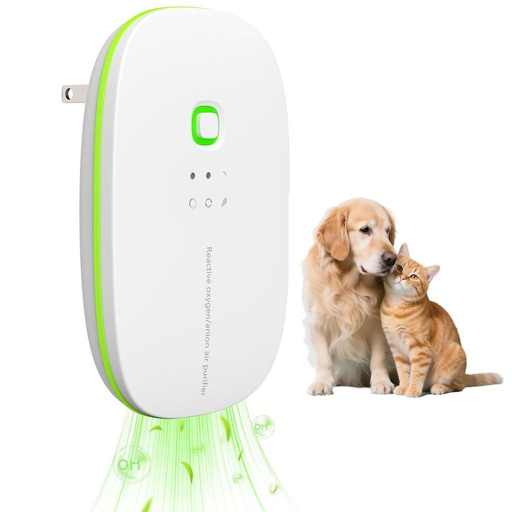 2-in-1 Ozon-Generator & Ionen-Luftreiniger,120mg/h Aktiver Sauerstoff & 28 Mio. Negativ-Ionen,Mobiler Geruchsentferner für Schlafzimmer, Wohnzimme...