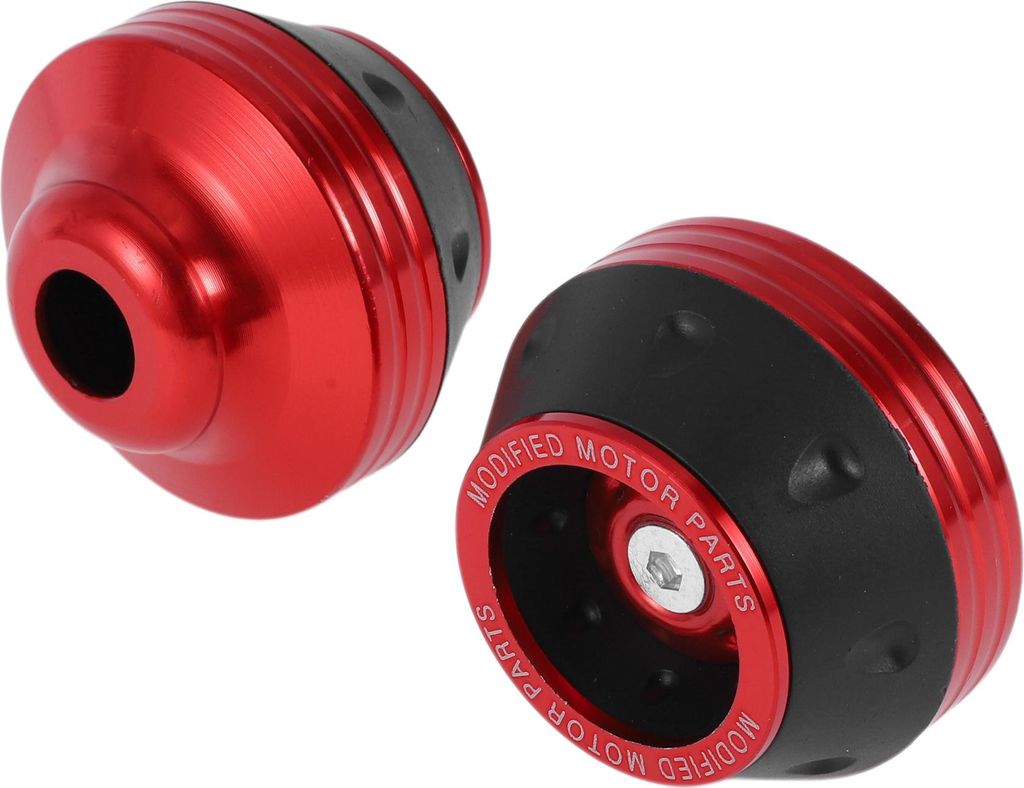 15mm Motorrad Slider Rahmen Aluminiumlegierung Kunststoff Rad Verkleidung Schutz Crash Pad Schutzbügel 59mm 45mm Rot 2 Stück