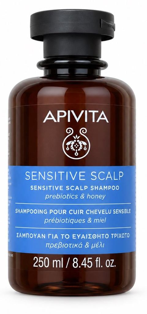Apivita Sensitive, Champú suave para el lavado del cabello, Imagen del producto 