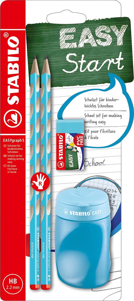 STABILO EASYgraph School Set, HB, Modrá, Trojúhelníkový, Obrázek produktu 