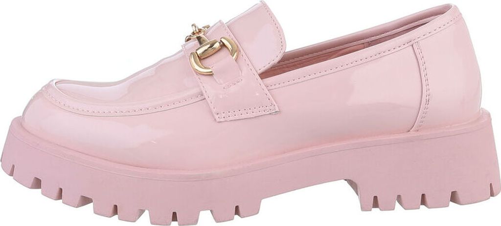 Ital-Design Damen Halbschuhe Mokassins Slipper 85757849 Rosa Gr. 38