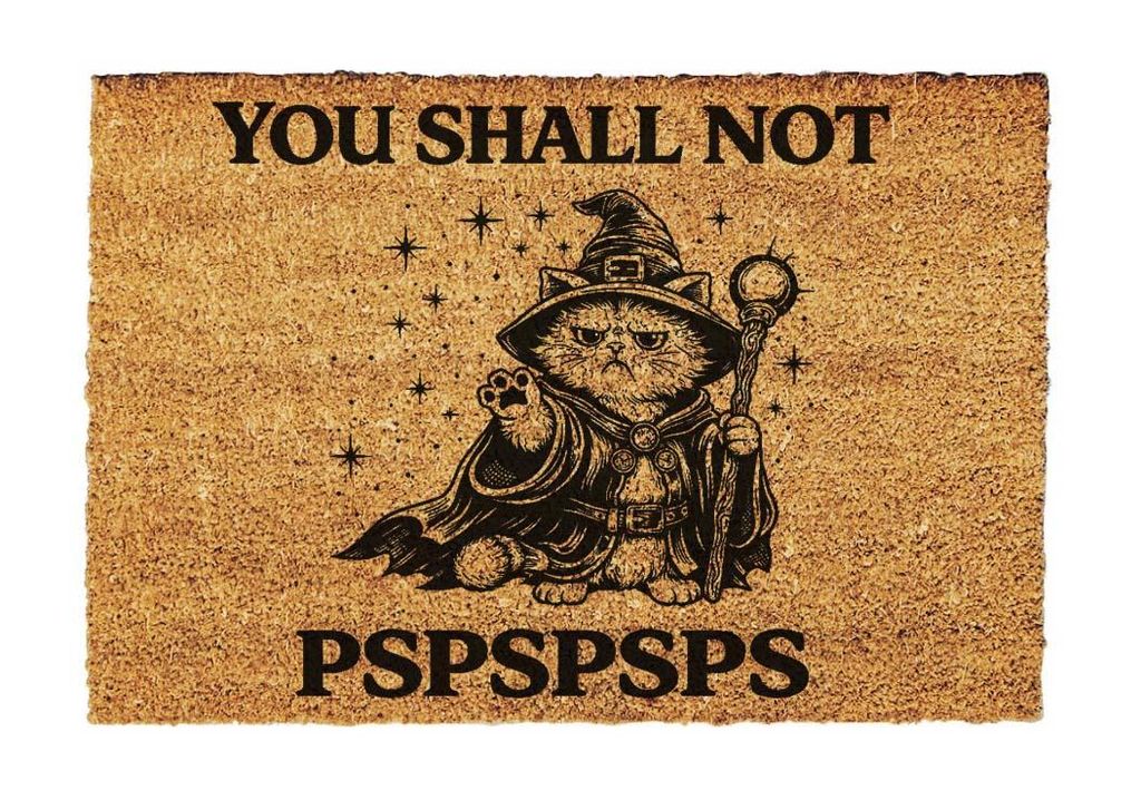 You Shall Not PSPSPSPS – Fußmatte im Stil von Der Herr der Produktbild 