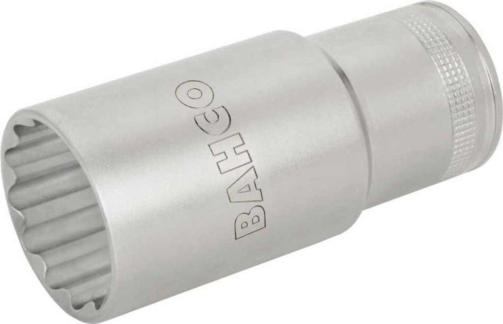 Bahco 1/2 ́ ́ 12-punkt-stecksnuss Extralang 24 Mm Silber Silber One Size