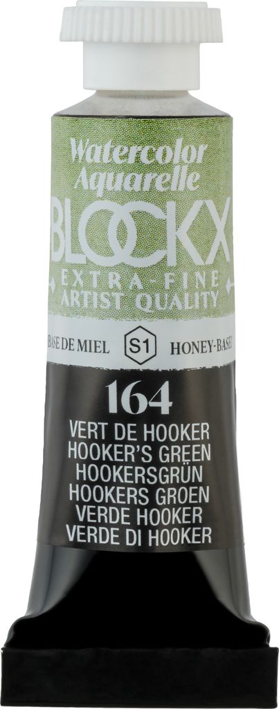 Blockx 3x Aquarellfarbe, Hookersgrün - Tube 5ml - Hookergrün 43164BXC
