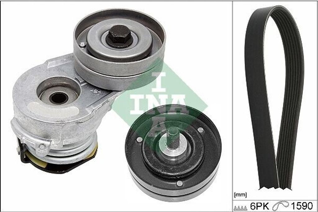 INA 529 0345 10 Keilrippenriemensatz für OPEL Corsa C Produktbild 