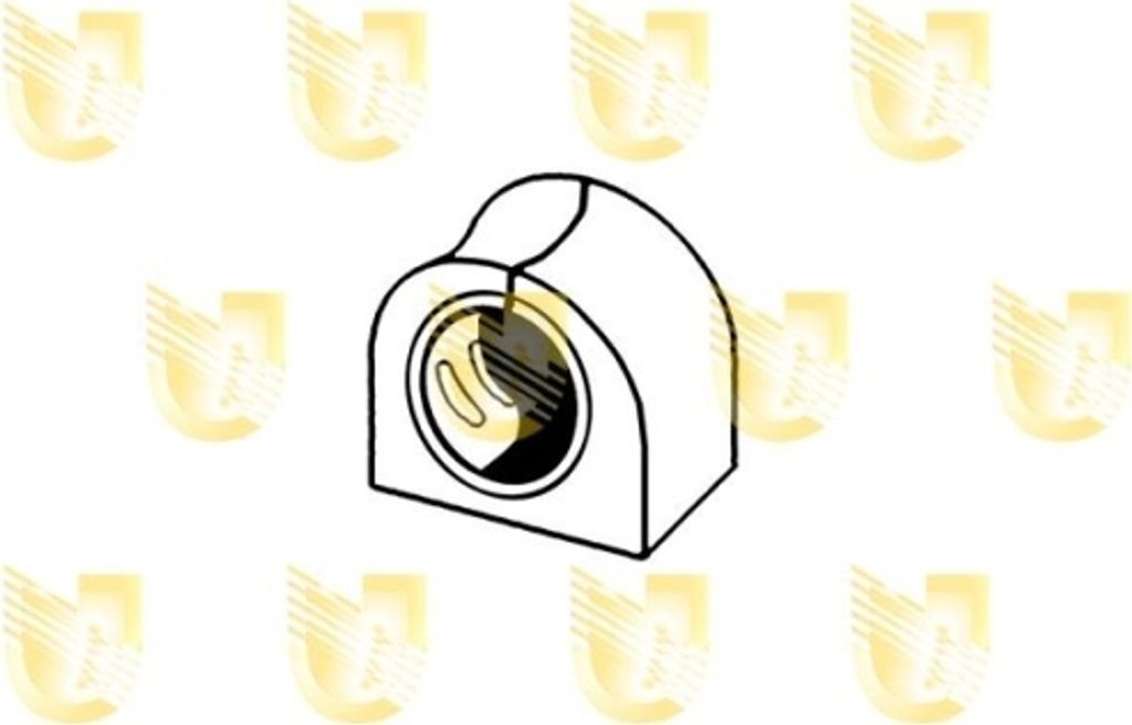 2 Lagerbuchse, Stabilisator UNIGOM 391062 für CITROËN PEUGEOT