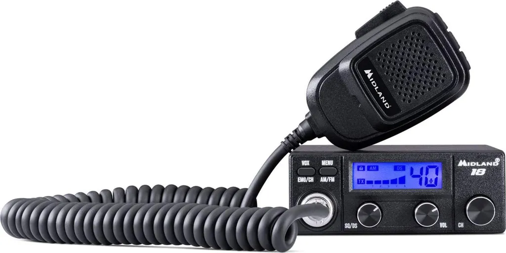 Radio CB Midland 18 boîtier compact avec réduction de bruit active AM FM - 2
