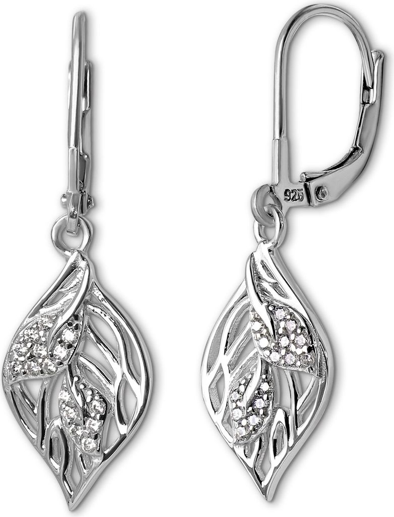 Ohrring Blättchen 925er Silber Ohrhänger SDO549