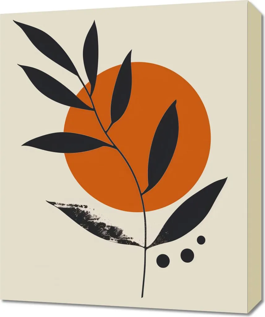Quadro Moderno Sole Vivace 50x60 - Decorazione Parete Contemporanea
