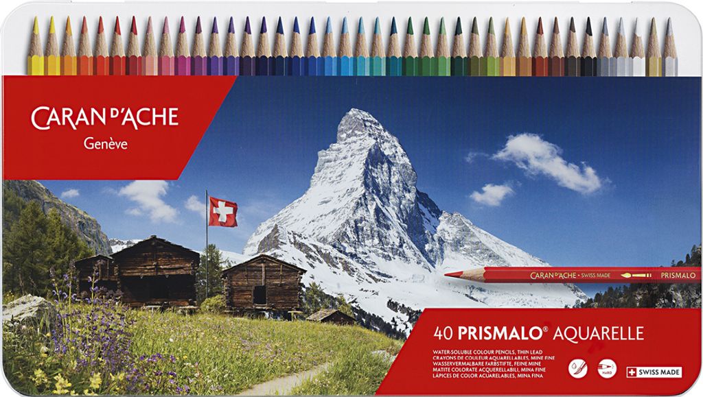 CARAN D'ACHE Buntstifte PRISMALO 40er Metalletui