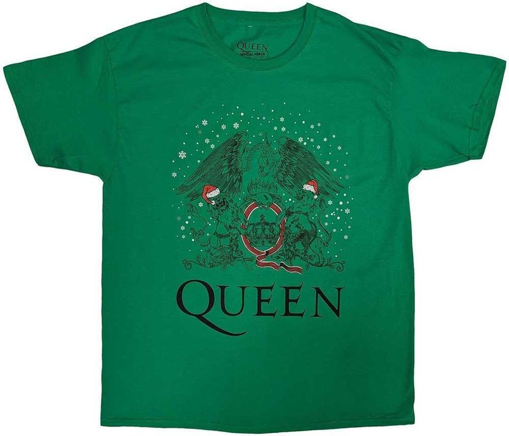 Queen - "Holiday" T-Shirt für Herren/Damen Uni - weihnachtliches Design RO9878 (L) (Grün)