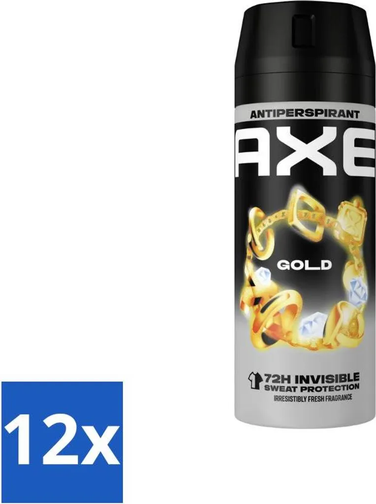 Axe Gold Antitraspirante 12x150ml: Il Pack Definitivo per il Tuo Grooming