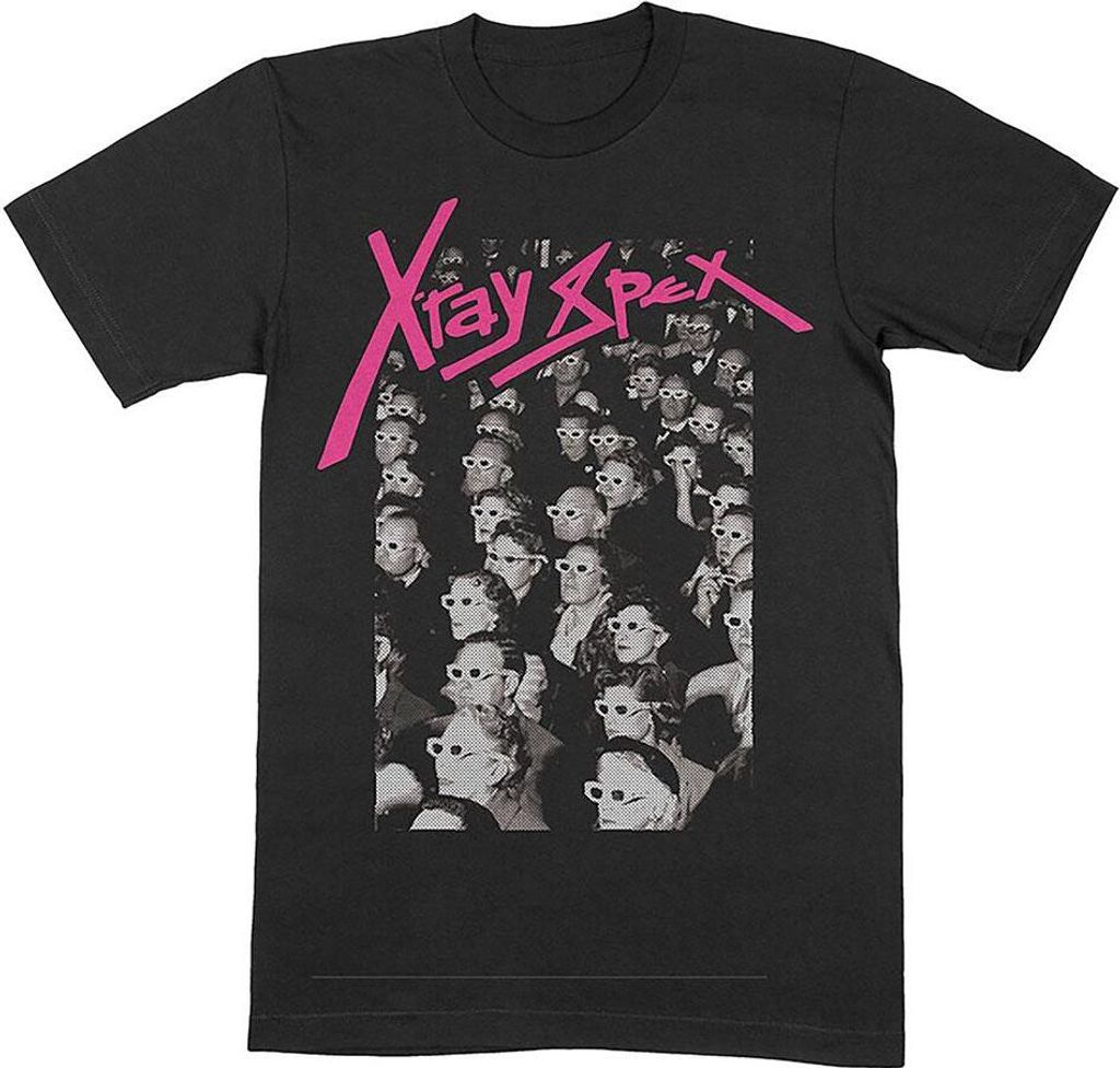 X-Ray Spex - "3D Cinema" T-Shirt für Herren/Damen Uni RO13015 (XL) (Schwarz)