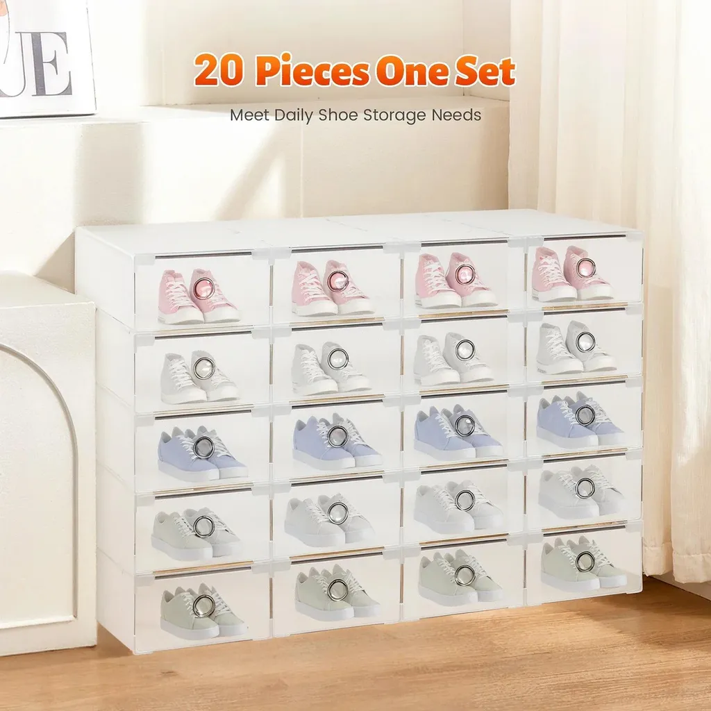 Rangement pour chaussures gain de place pour placard et dressing fermé