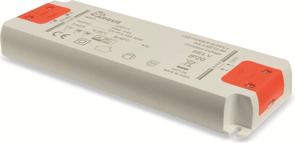 Inter-Tech LED Trafo  LED12-50 50W, 12V, 4160mA, IP20 Produktbild 