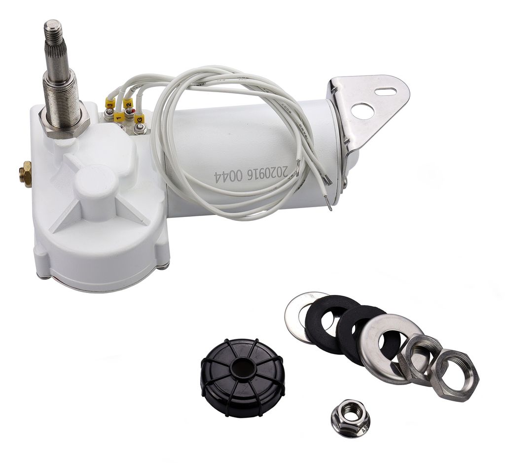 Scheibenwischermotor 2-Speed Wischwinkel einstellbar Gewindelänge 53mm : 24V