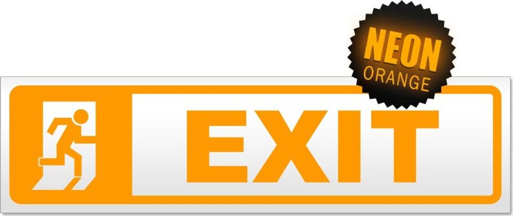 EXIT Magnetschild Schild magnetisch