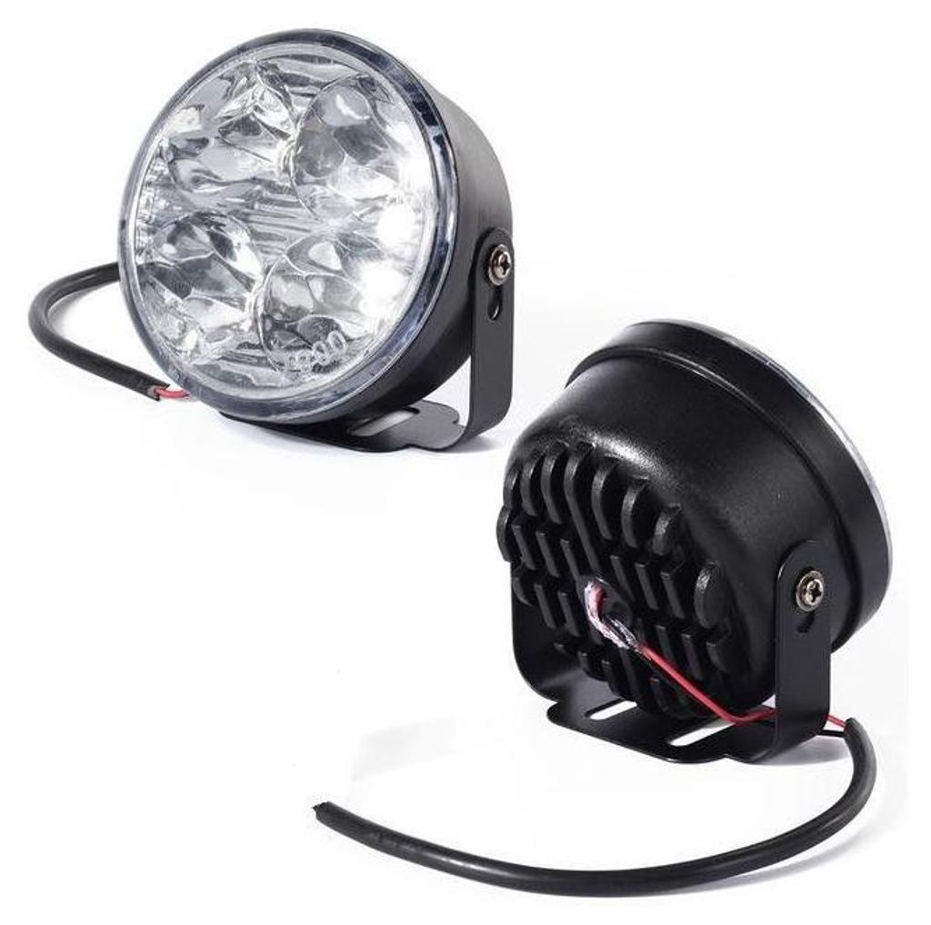 Zestaw okrągłych świateł do jazdy dziennej LED (DRL) z 4 Zdjęcie produktu 