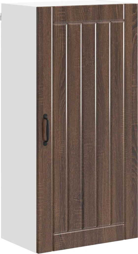 vidaXL Wandschrank LUCCA Brauneiche 50 x 31 x 100 cm Holzwerkstoff