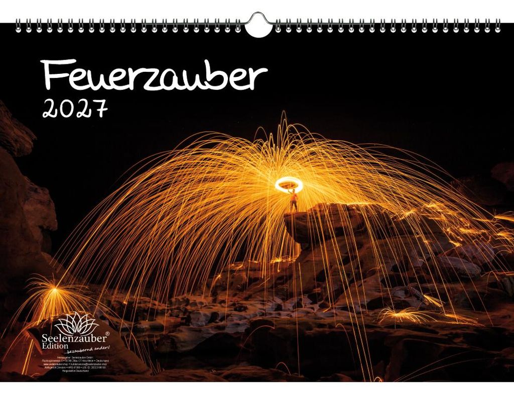 Feuerzauber DIN A3 Kalender für 2027 Feuer - Seelenzauber