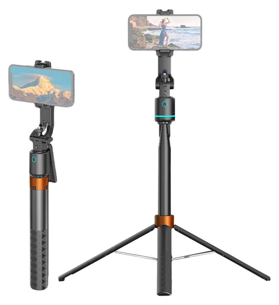 Bâton à selfie extensible 170cm avec trépied de téléphone intelligent