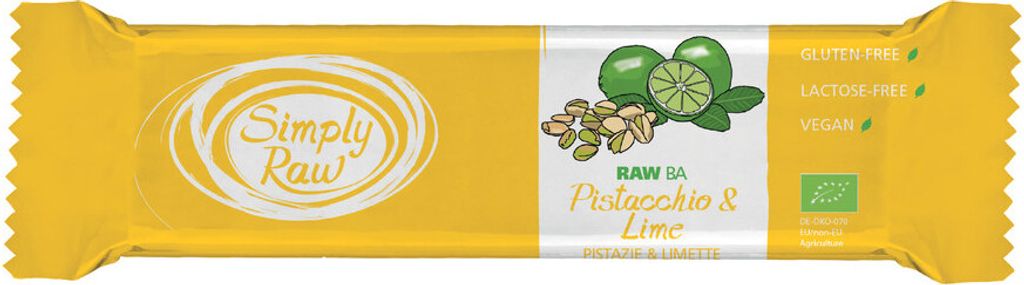Simply Raw Fruit & Nut Pistachio & Lime 40g