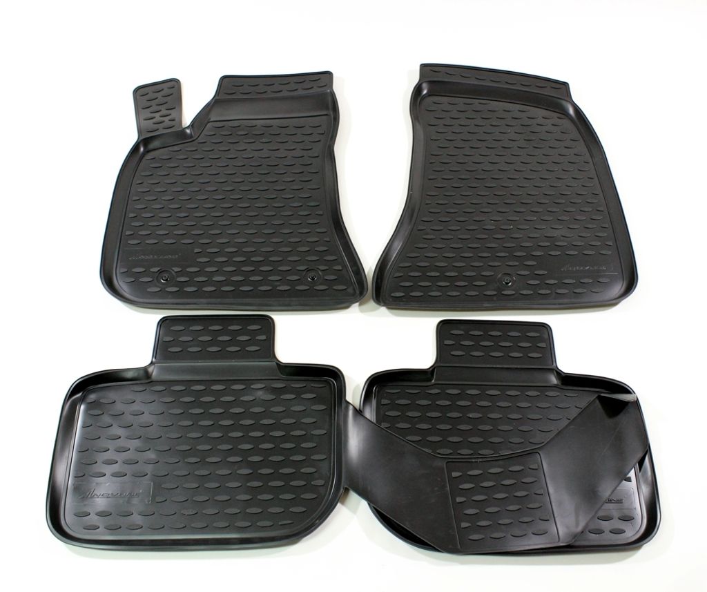 J&J AUTOMOTIVE | 3D Automatten Gummi Matten Gummifußmatten TPE Passend Für Chrysler 300C ab 2012, Schwarz, Anti-Rutsch, Allwettermatten, Passgena...