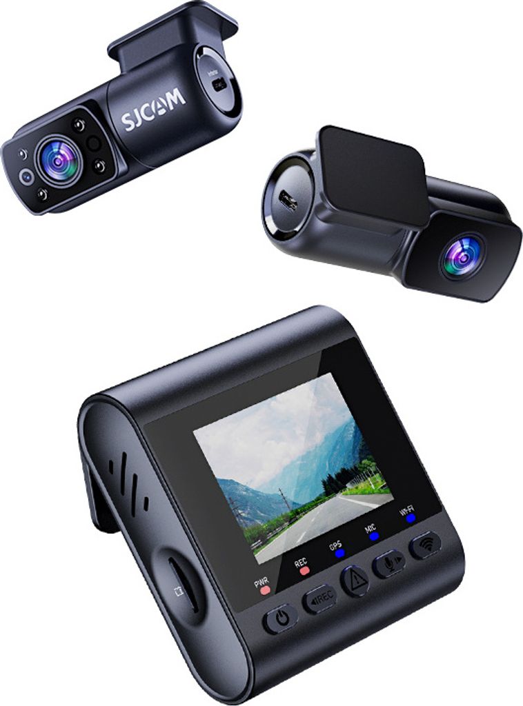 SJCAM M60 4K 30FPS Dashcam vorne fuer Auto GPS Armaturenbrettkamera Recorder Dashcam 170¡ã Weitwinkel Eingebautes WiFi Nachtsicht mit 2,0 Zoll TF...