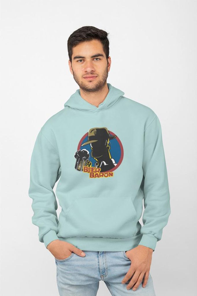 D&B Uni Hoodie MO00055 Simpson MintGrün-Größe XL
