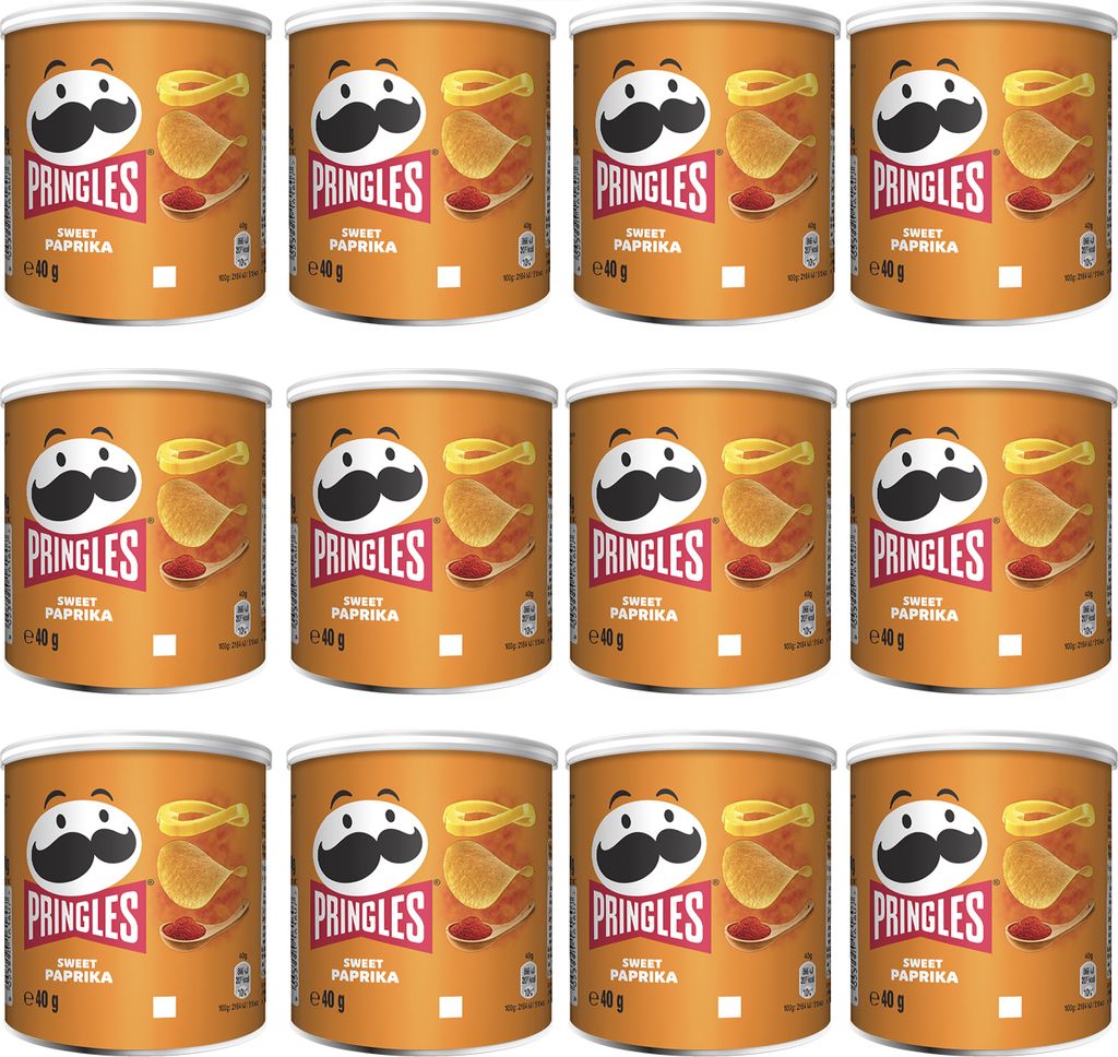 Pringles Sweet Paprika Stapelchips süß und würzig 40g 12er Pack