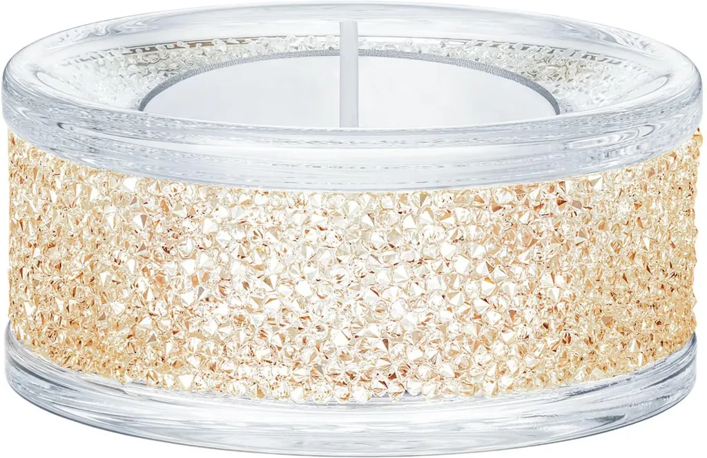 Swarovski Shimmer Teelicht Gold 5428724 - Photophore en Cristal Doré