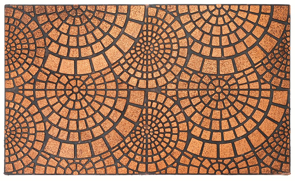 Fußmatte,Elegante Fußmatte, modern, Gummi Lubiana 45x75cm Kupfer